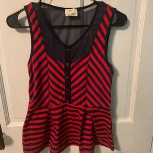 Urban Outfitters pins and Needles Peplum Top, M